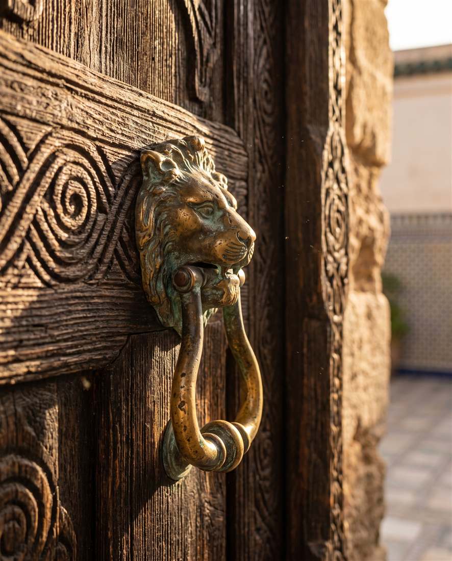 Détail de la porte d'entrée